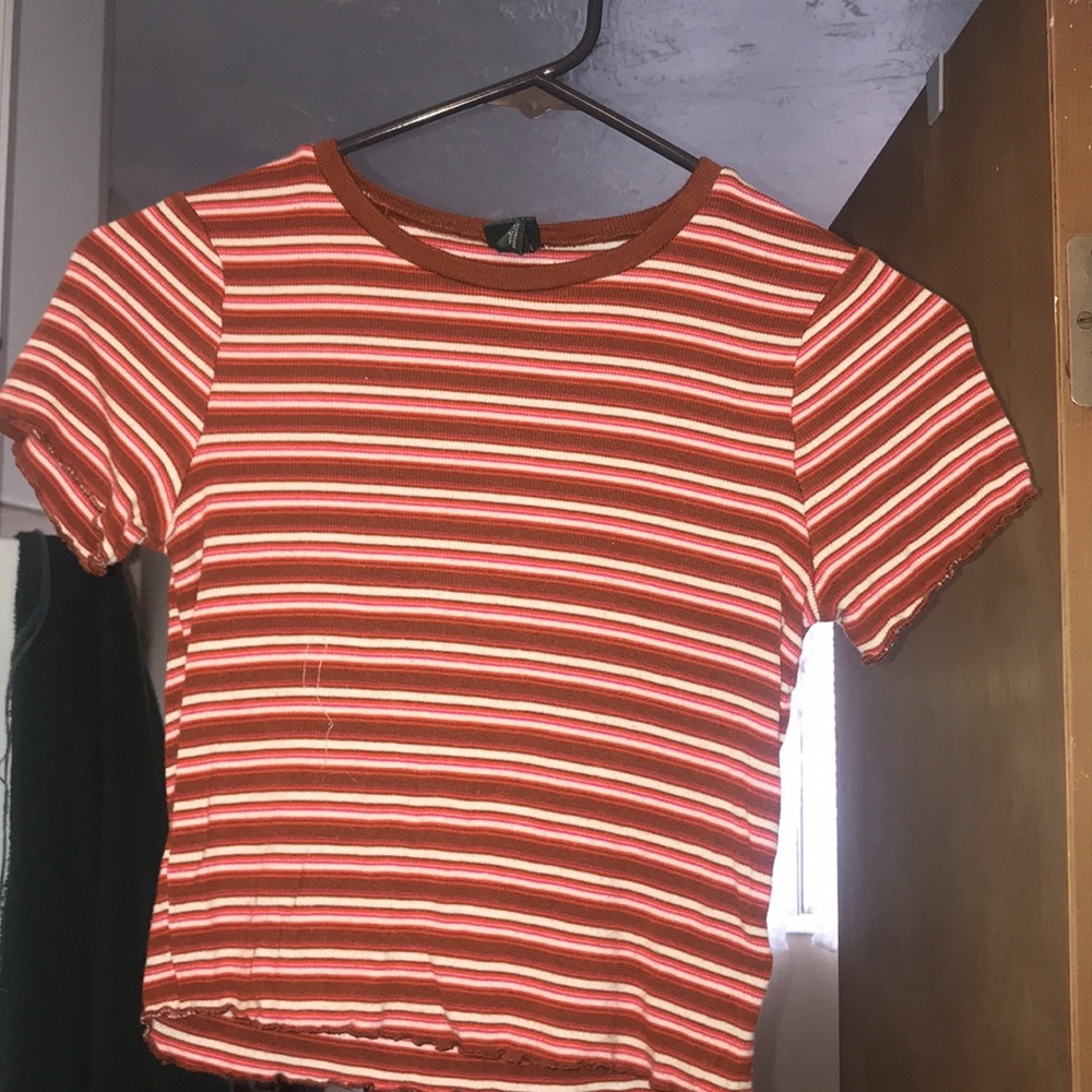 striped crop top